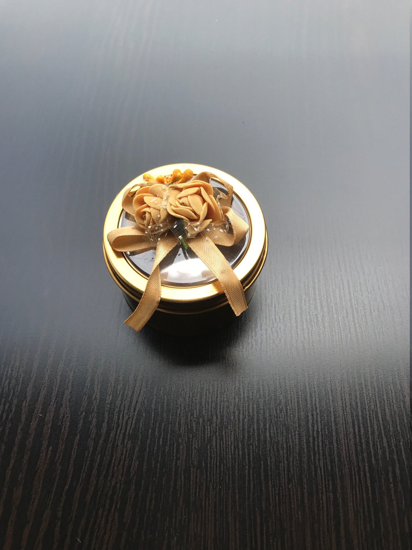 Gold Tin Favor Cans - Premium Weddings TX