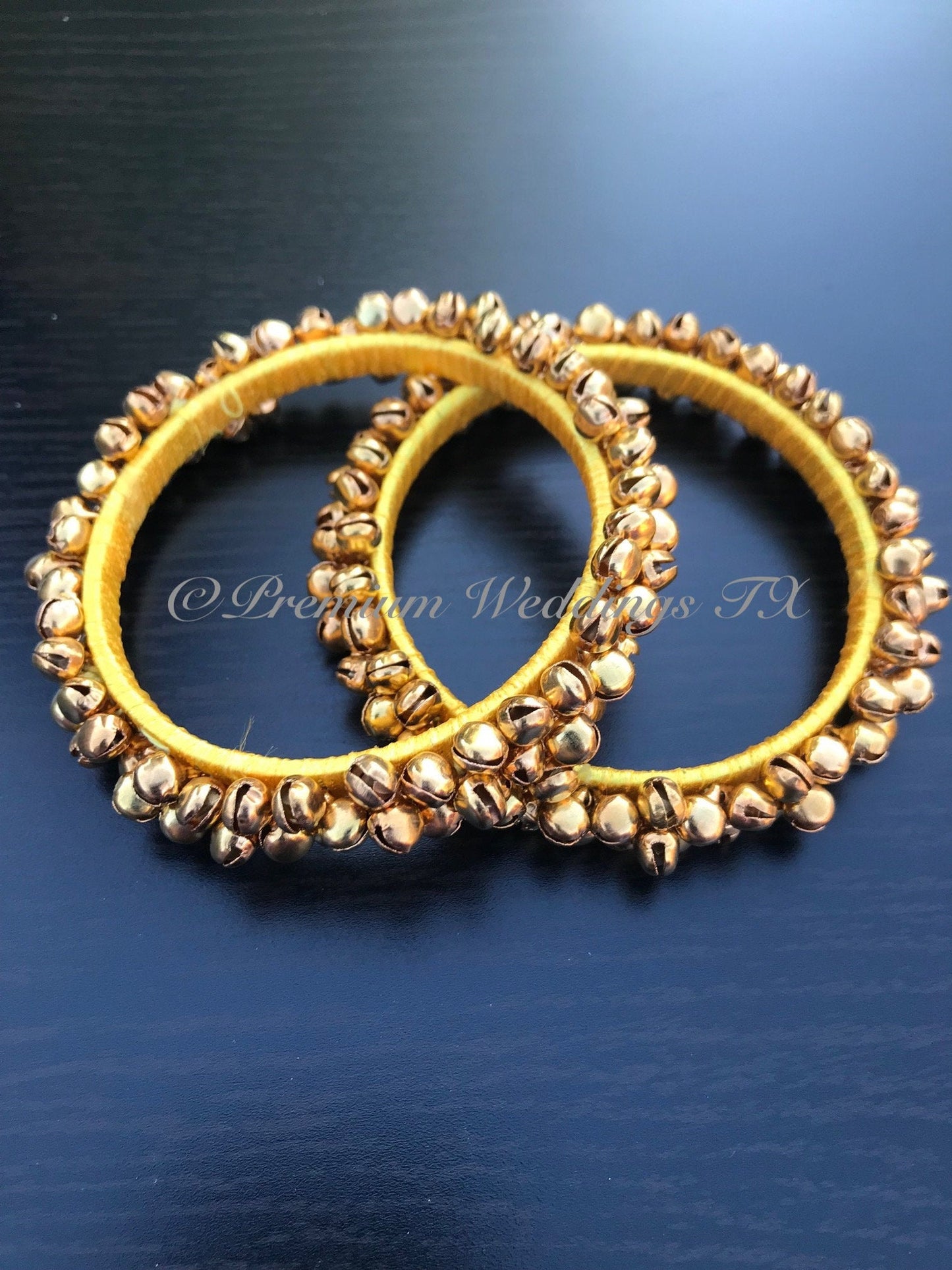 Ghungroo Indian Bangles - 1 Pair - Premium Weddings TX