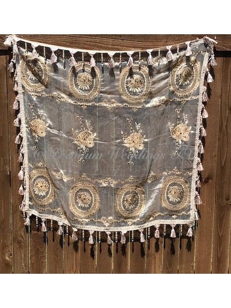 Embroidered Chadar Sehra - Premium Weddings TX