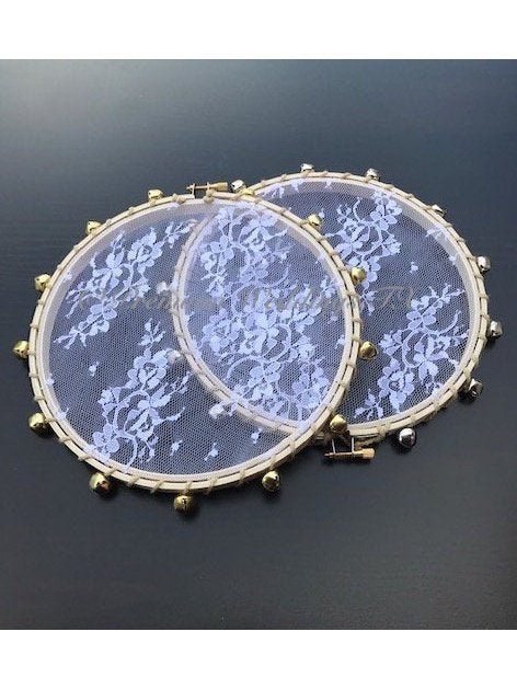 Handmade Lace Tambourines - 1Ct - Premium Weddings TX