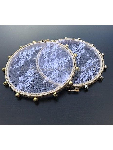 Handmade Lace Tambourines - 1Ct - Premium Weddings TX