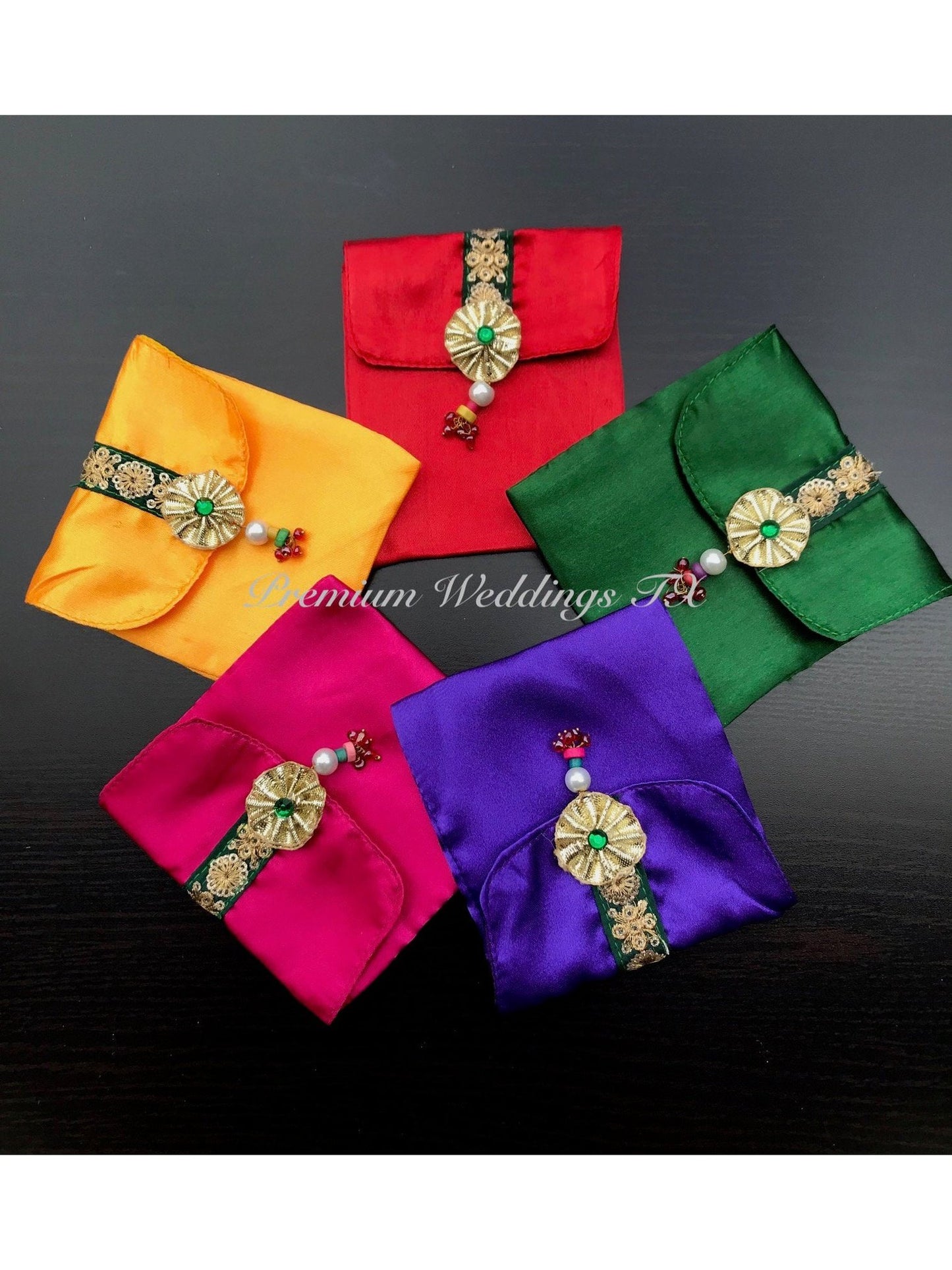 Assorted Color Gotta Favor Bags - Premium Weddings TX