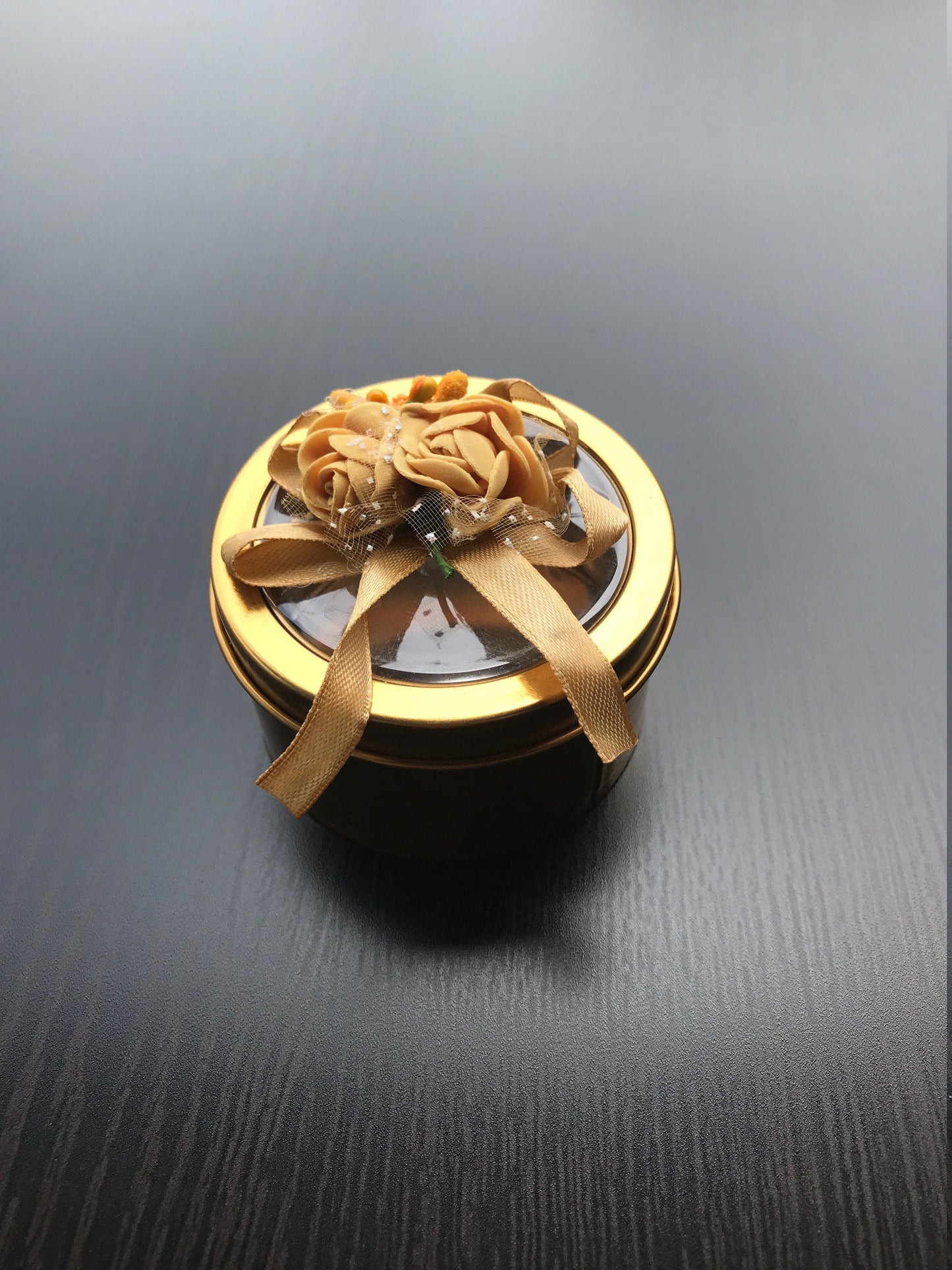 Gold Tin Favor Cans - Premium Weddings TX