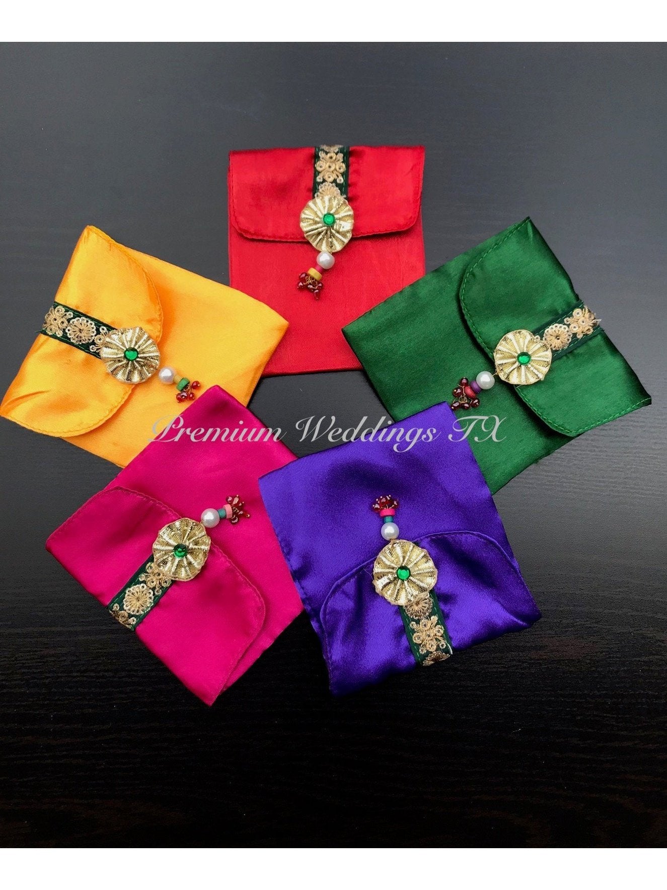 Assorted Color Gotta Favor Bags - Premium Weddings TX