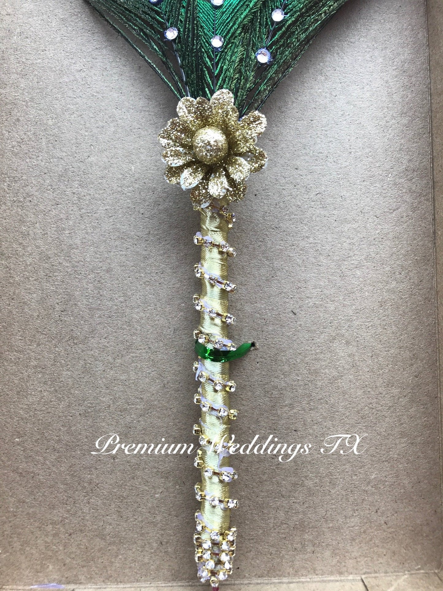 3 Peacock Feather Nikkah Pen - Premium Weddings TX