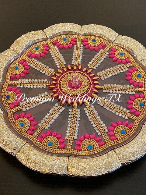 Pink Dry Fruit Decorative Box - Premium Weddings TX