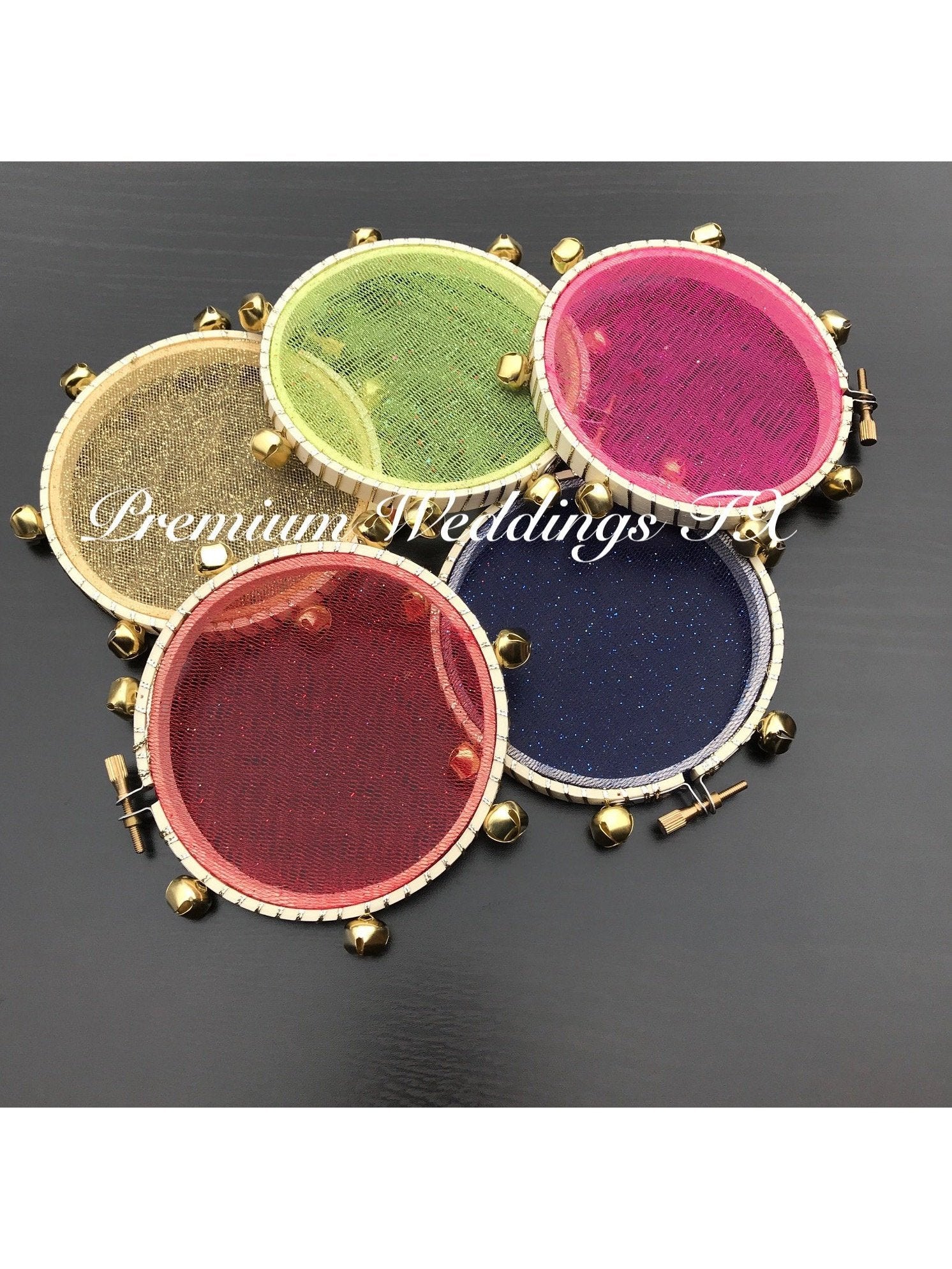 Mini Tambourines - 5Ct - Premium Weddings TX