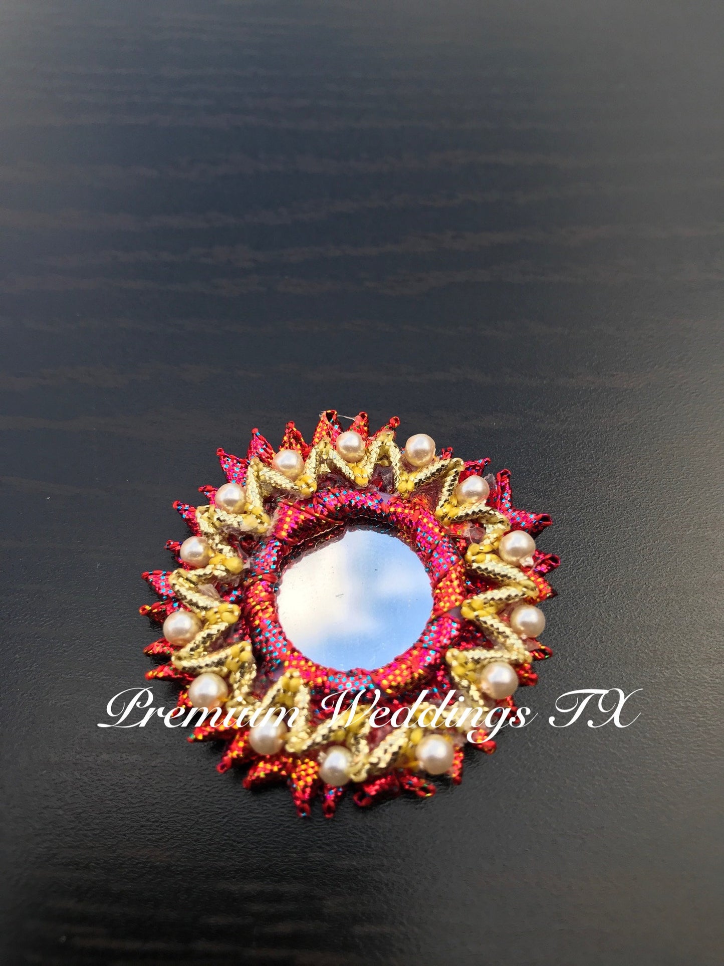 Gotta Mirror Peacock Feather Nikkah Pen - 1 Pen - Premium Weddings TX