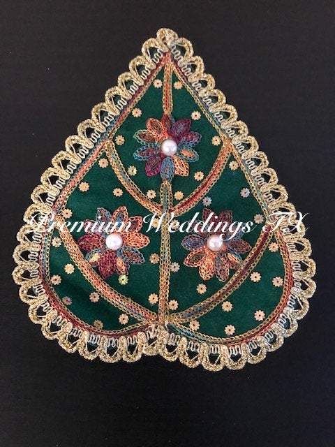Embroidered Paan Ka Patta - Premium Weddings TX