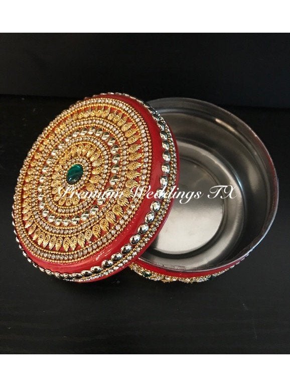 Red Decorative Container