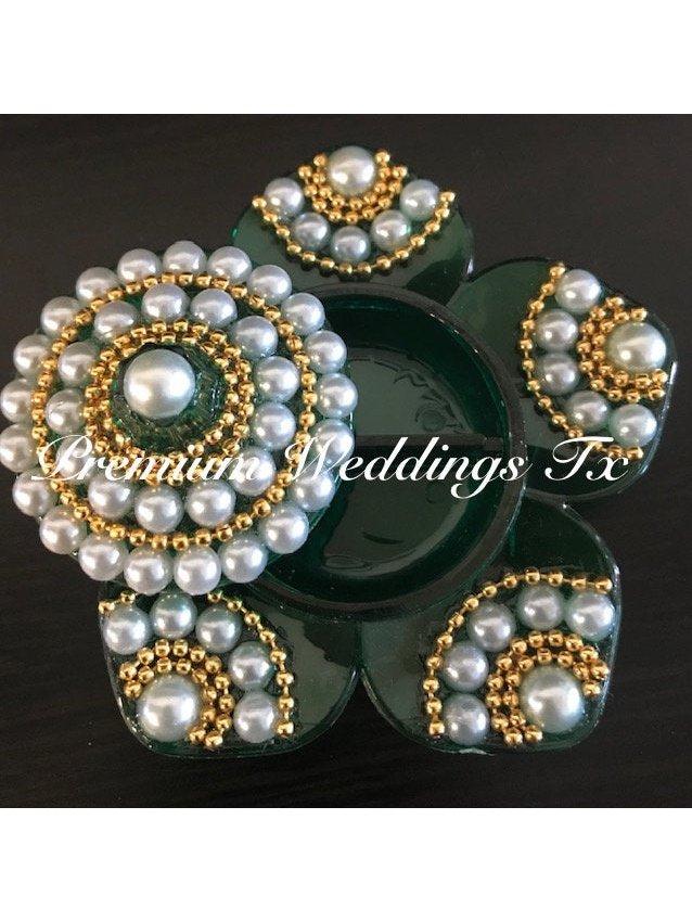 Decorative Haldi Kumkum Holder - Premium Weddings TX