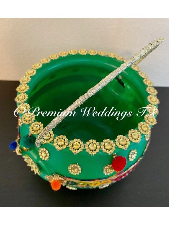 Green Flower Baskets - Premium Weddings TX