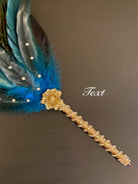 Real Peacock Feather Nikkah Pen - 1 Pen - Premium Weddings TX