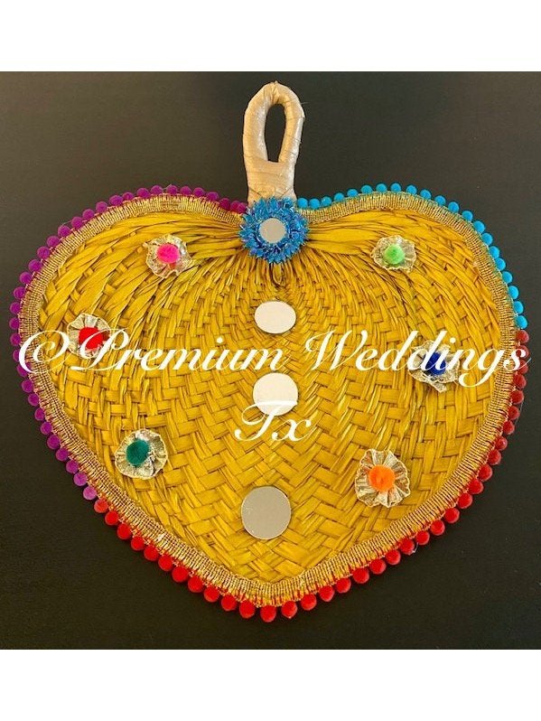 Yellow Decorative Hand Fan