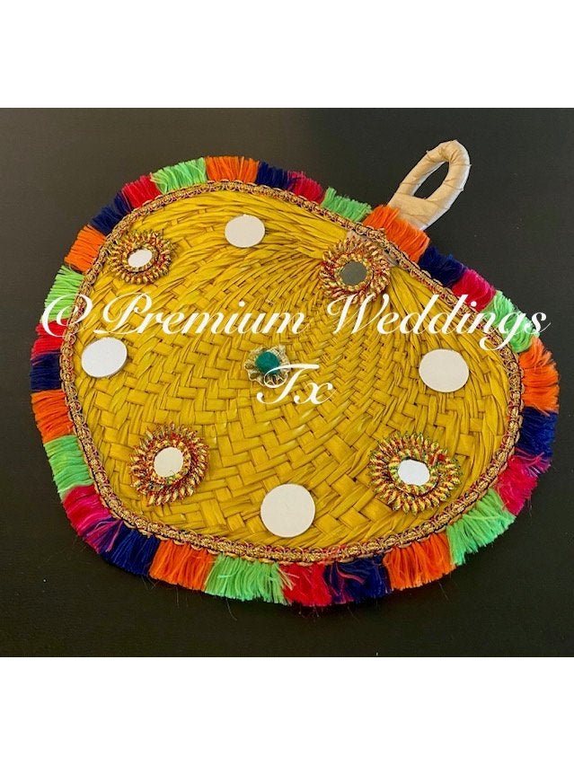 Yellow Decorative Hand Fan