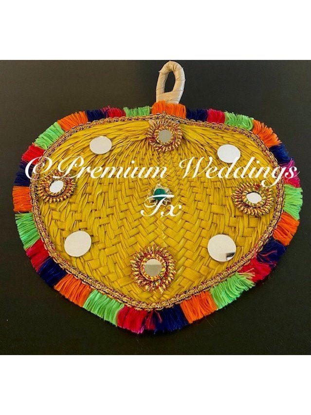 Yellow Decorative Hand Fan