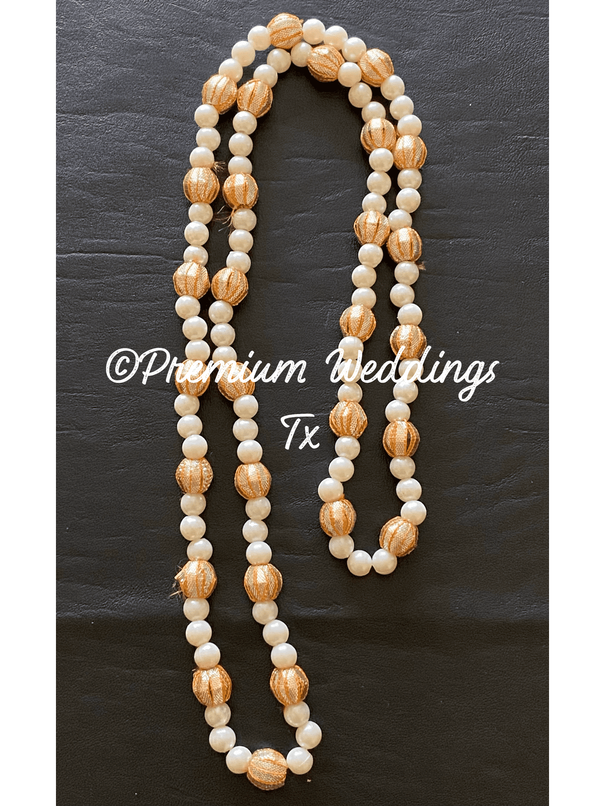 Milni Mala Haar - Gold/Pearl - Premium Weddings TX