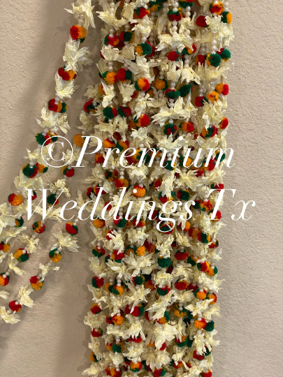 Eco-Friendly Flower Garlands, Garlands,Flower Garlands, Wall Decor, Wedding Decor, Shaadi, Shaadi Decor, Indian Wedding Decor, Pakistani Wedding Decor, Pom pom Flower Backdrop, Handmade Backdrop Decor, Diwali Decor, Eid Decor, Housewarming Decor, Navratri Decor, Baby Shower Decor, Bridal Shower Decor, Garland Decor, Lohri Decor, Janmashtami Decor, Rakhi Decor