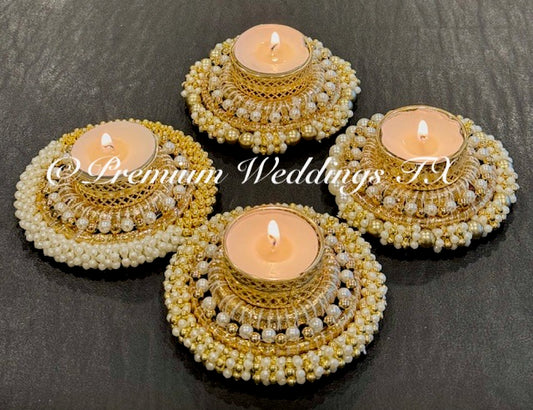 Wedding Tea Light Favors - Diyas - Premium Weddings TX