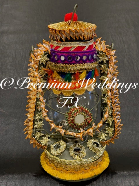 LED Decorative Lantern - Handmade - 1Ct - Premium Weddings TX