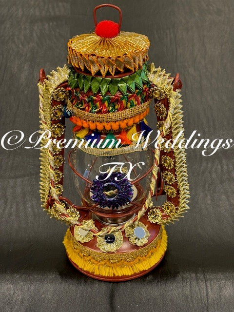 LED Decorative Lantern - Handmade - 1Ct - Premium Weddings TX