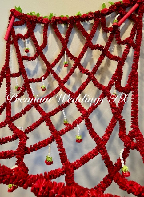 Red Phoolo Ki Chadar - Premium Weddings TX