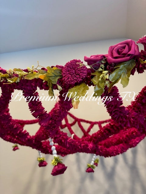 Hot Pink Phoolo Ki Chadar - Premium Weddings TX