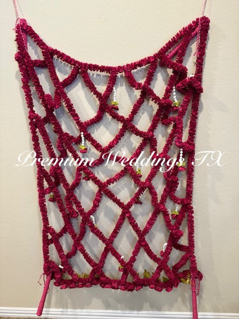 Hot Pink Phoolo Ki Chadar - Premium Weddings TX