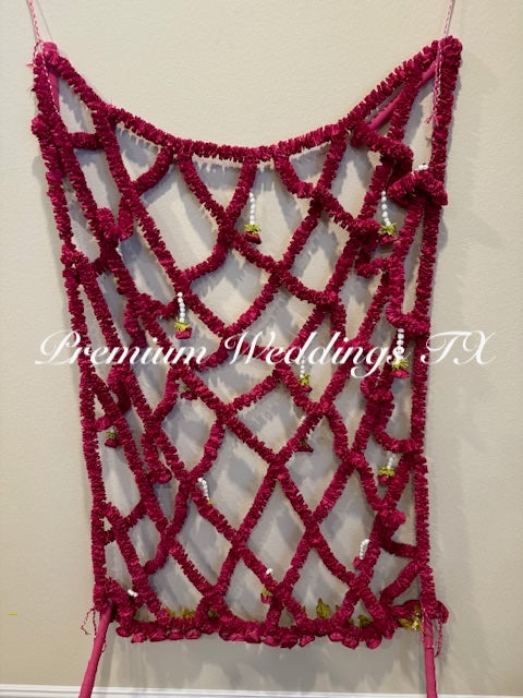 Hot Pink Phoolo Ki Chadar - Premium Weddings TX