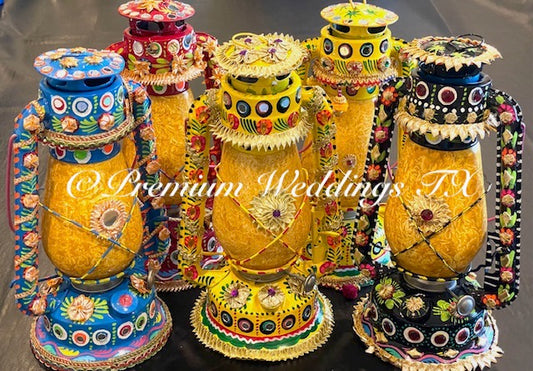 Truck Art Oil Lantern - Assorted Designs - Premium Weddings TX