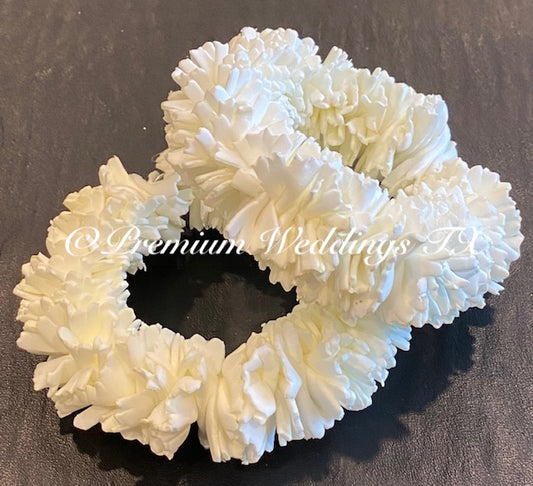 White Hand Gajra - Premium Weddings TX