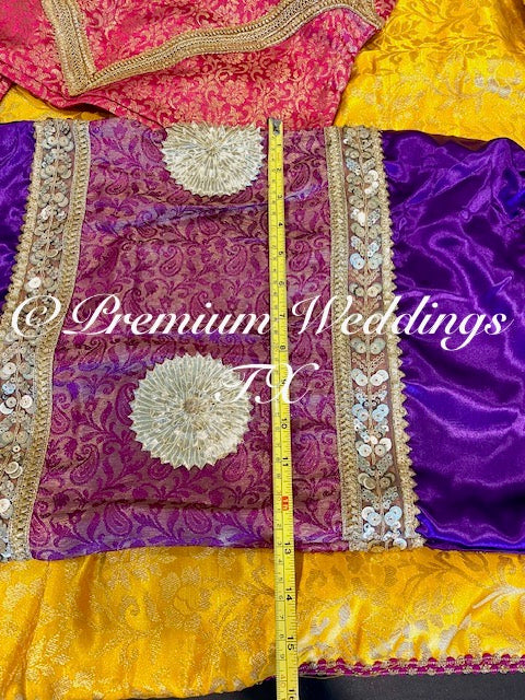 Mayoon Spreader - Yellow | Pink | Purple - Premium Weddings TX