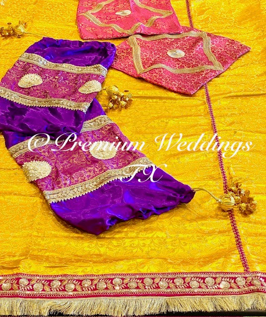 Mayoon Spreader - Yellow | Pink | Purple - Premium Weddings TX