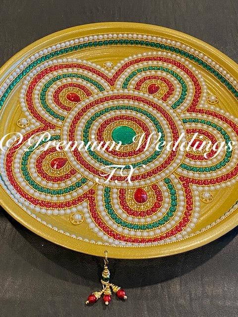 Gold Thali Plate
