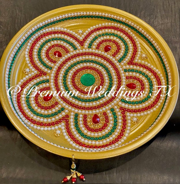 Gold Thali Plate