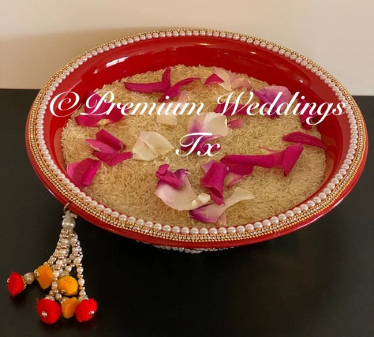 Big Decorative Bowls - Red Assorted Designs - Premium Weddings TX
