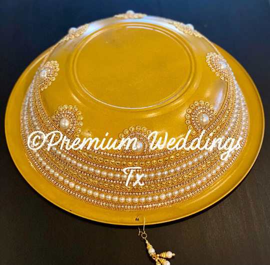 Big Decorative Bowls - Yellow Assorted Designs - Premium Weddings TX