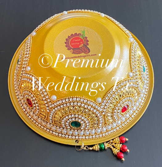 Handmade Decorative Bowls - Gold Assorted Designs - Premium Weddings TX