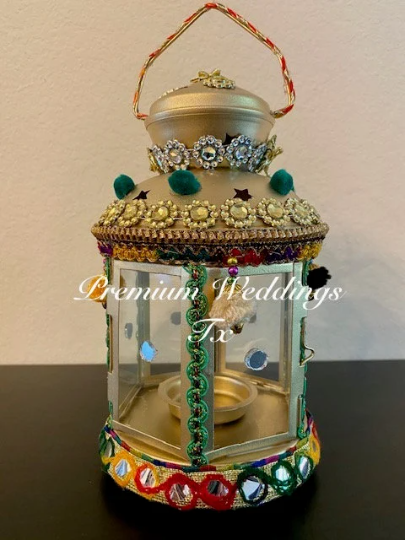 Handmade Embellished Gold Lanterns, Lanterns, Centerpieces, Decorations, Shaadi Decor, Wedding Decor, Handmade Lanterns, Handmade Shaadi Decor, Handmade Pithi Decor, Handmade Mayoon Decor, Dholki Decor, Sangeet decor, Haldi decor