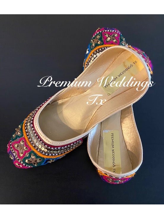 Resham & Sequins Jutti - Premium Weddings TX