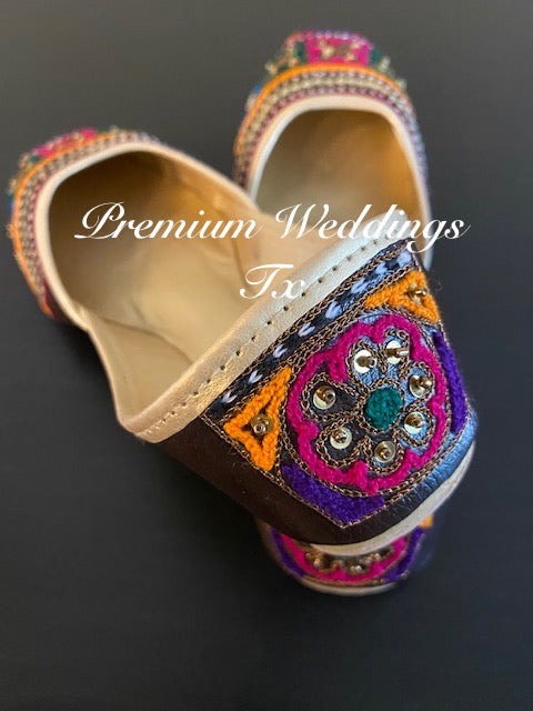 Resham & Sequins Jutti - Premium Weddings TX