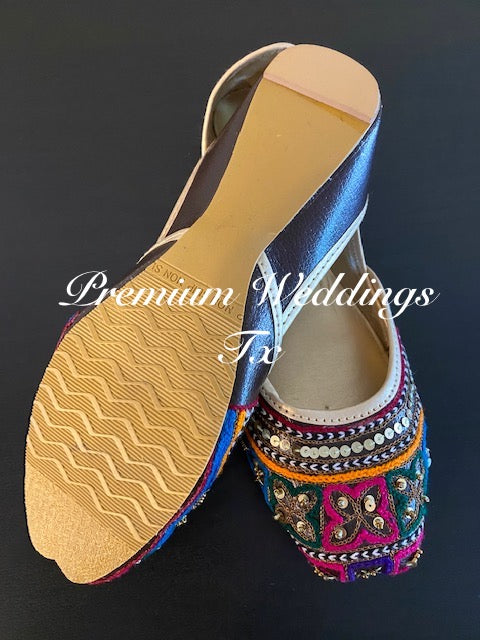 Resham & Sequins Jutti - Premium Weddings TX