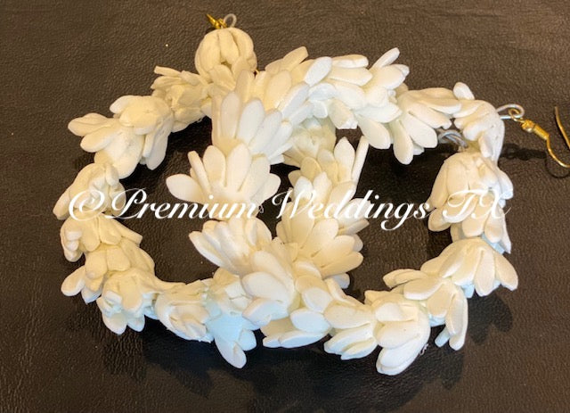 Mogra Style Flower Gajra Set - Premium Weddings TX