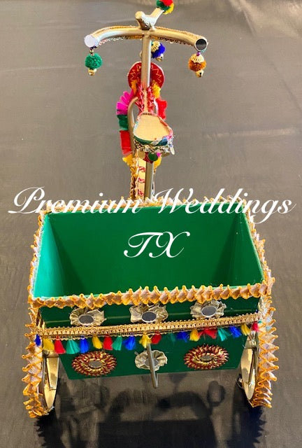 Decorative Metal Tricycle With Basket - Assorted Colors - Premium Weddings TX