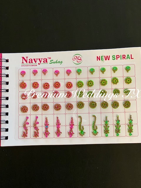 Designer Bindi Book - Assorted Colors & Designs