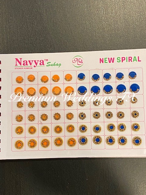 Designer Bindi Book - Assorted Colors & Designs - Premium Weddings TX