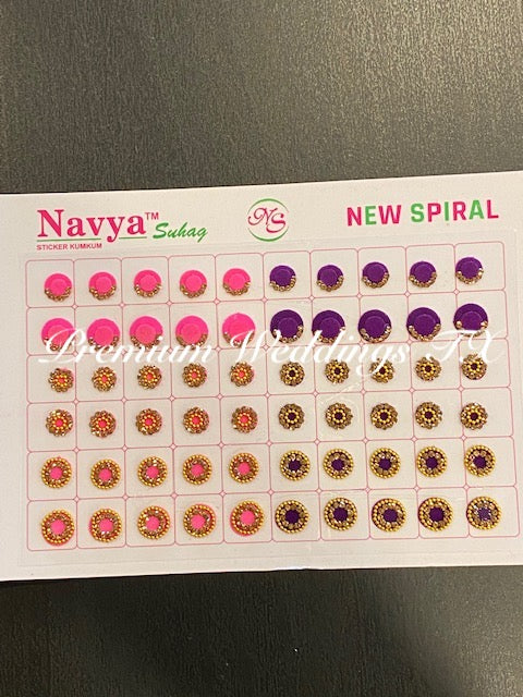 Designer Bindi Book - Assorted Colors & Designs - Premium Weddings TX