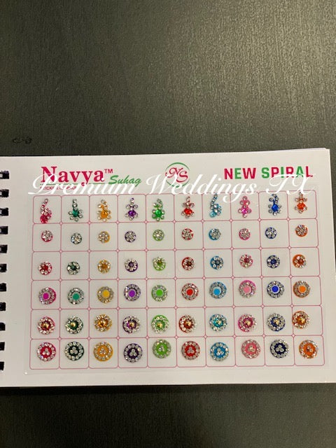 Designer Bindi Book - Assorted Colors & Designs - Premium Weddings TX