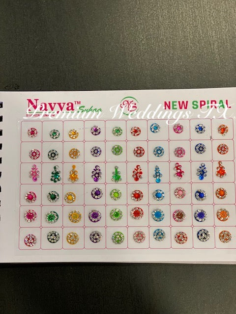 Designer Bindi Book - Assorted Colors & Designs - Premium Weddings TX