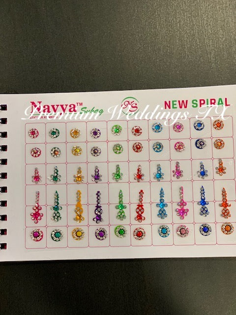 Designer Bindi Book - Assorted Colors & Designs - Premium Weddings TX